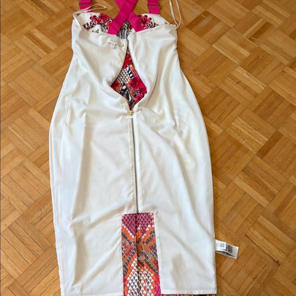 Ted Baker Floral Halter Dress with Pink Straps NWOT - Picture 11 of 16